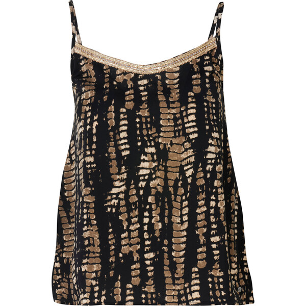 KOROSHI Top čokoládová / svetlohnedá / čierna 63158416