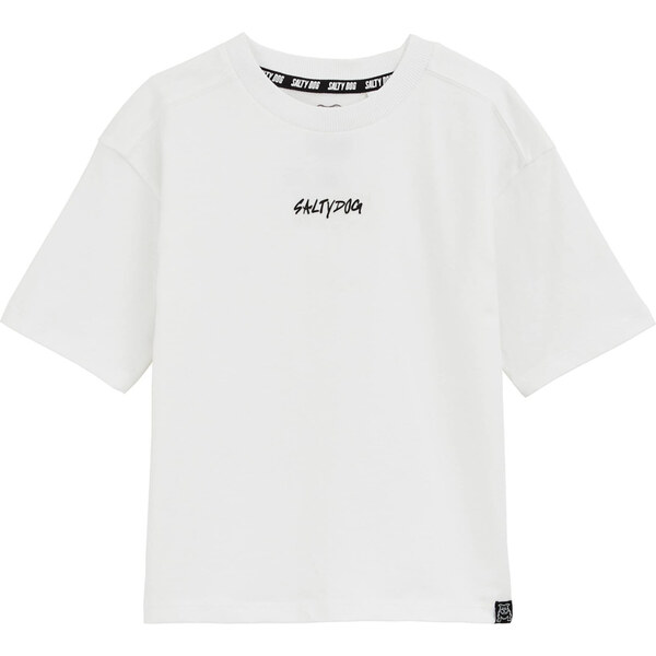 WE Fashion Tričko čierna / biela 63158491