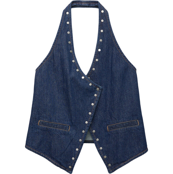 Pull&Bear Top tmavomodrá 63159559