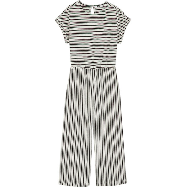 WE Fashion Overal čierna / prírodná biela 63161715