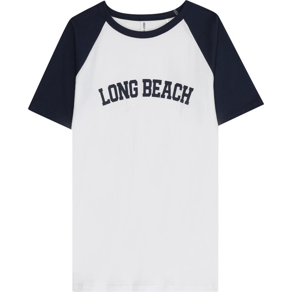 ABOUT YOU Tričko Lenni námornícka modrá / biela 63162197