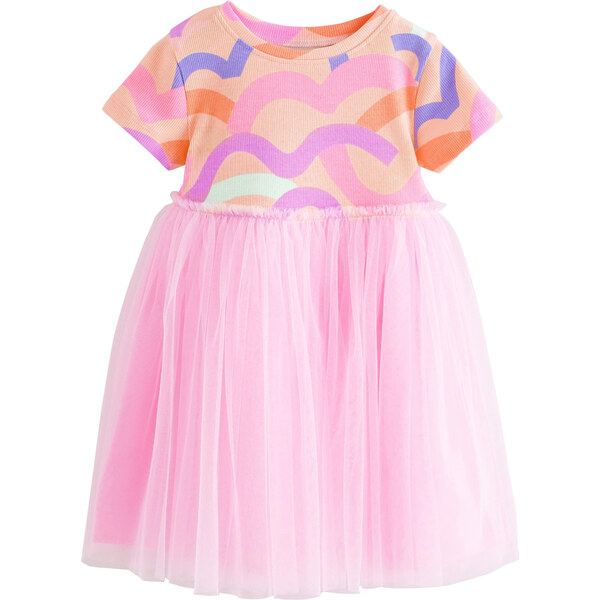 Next Šaty modrá / svetlofialová / marhuľová / svetloružová 63162924