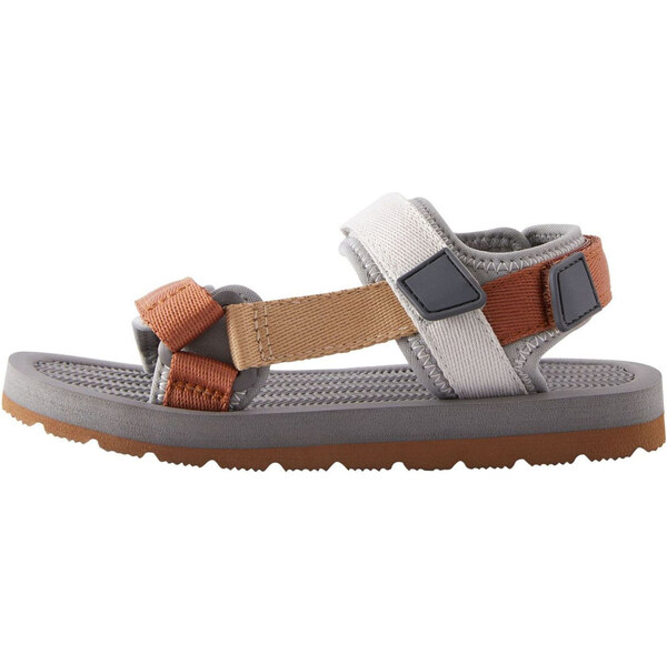 Next Sandále gaštanová / brokátová / sivá / svetlosivá 63163078