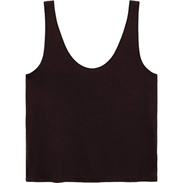 MANGO Top KALI tmavohnedá 63163578