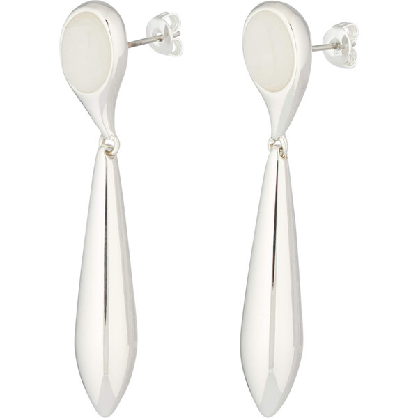 & Other Stories Náušnice strieborná / biela 63164986