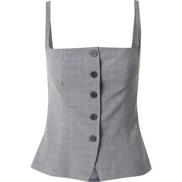 WEEKDAY Top Panda béžová / sivá / čierna 63165207