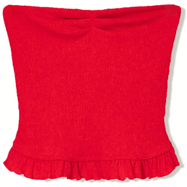 Bershka Top jasne červená 63165377