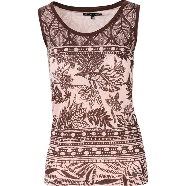 KOROSHI Top čokoládová / pastelovo ružová 63167975