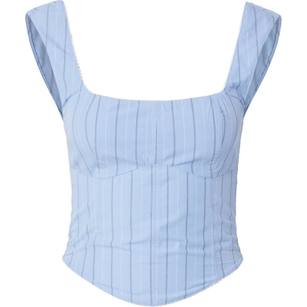 Monki Top námornícka modrá / svetlomodrá / biela 63169158