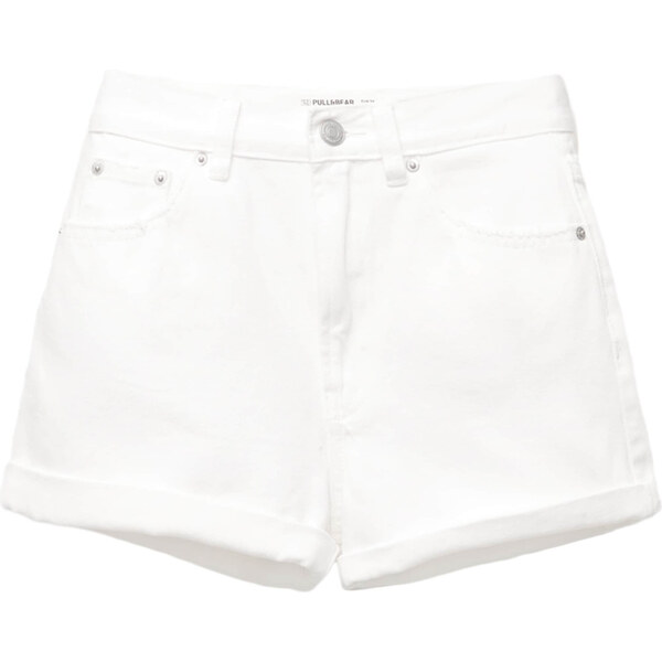 Pull&Bear Džínsy biely denim 63169161