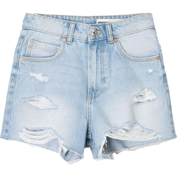 Bershka Džínsy svetlomodrá 63169251