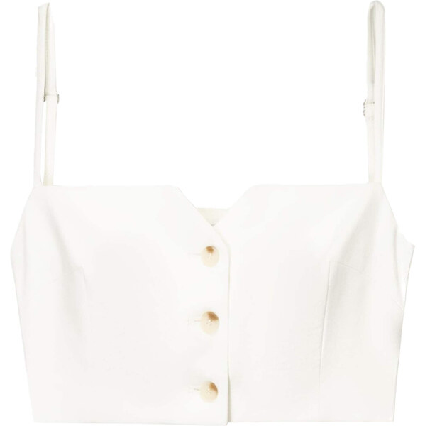 Bershka Vesta biela 63169304