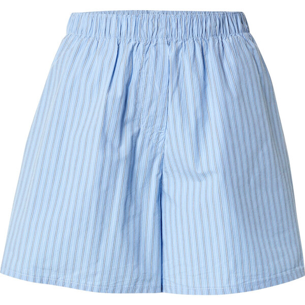 WEEKDAY Nohavice Jess modrá / biela 63169454