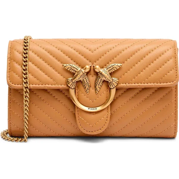 Pinko Kožená listová kabelka / peňaženka LOVE ONE 63172984