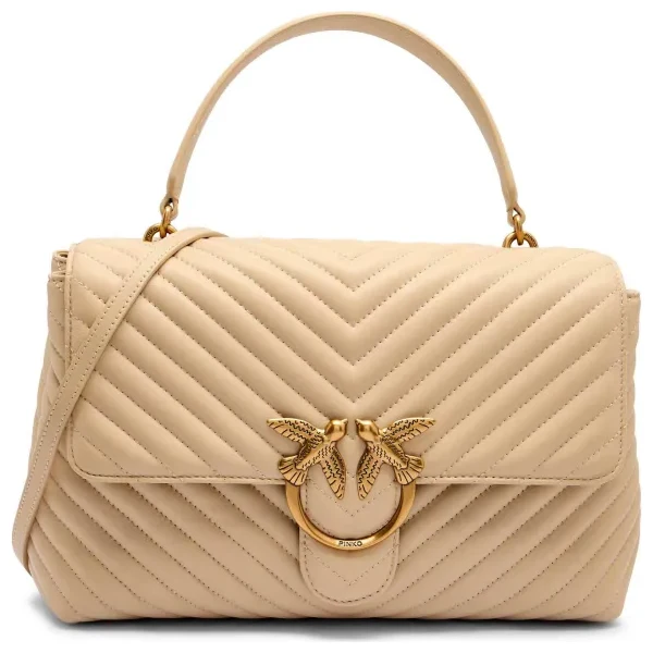 Pinko Kožená kabelka na rameno LOVE LADY PUFF 63172983