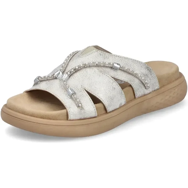 Dámske šľapky RIEKER V1588-60 béžová S5 63176416