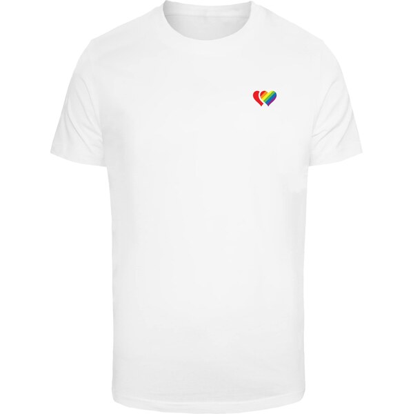 Mister Tee Tričko Double Hearts Pride žltá / fialová / ohnivo červená 65873450