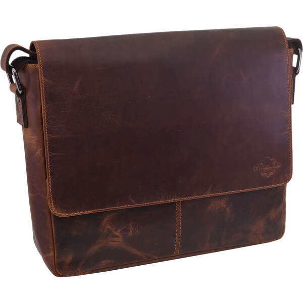 Mercucio Pánske kožené crossbody tmavohnedý hunter 250911 64524514