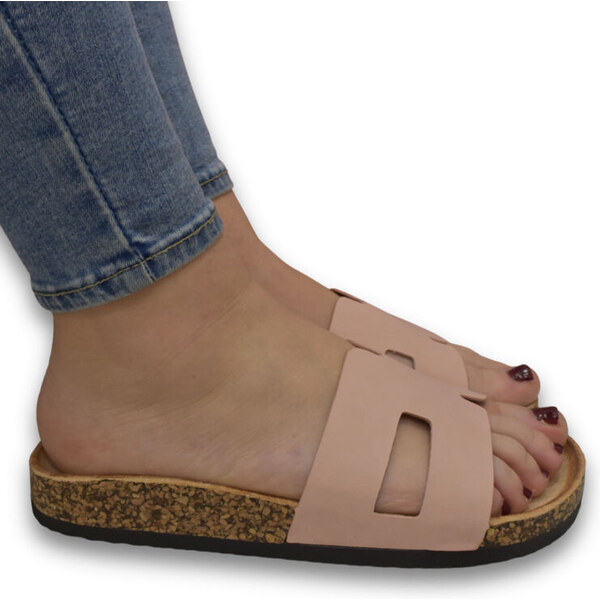 SS Dámske svetloružové šľapky Iris 63180643