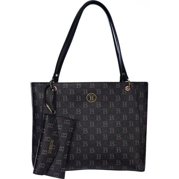 Dámska kabelka BERTOO Federica čierna/logo 63190855