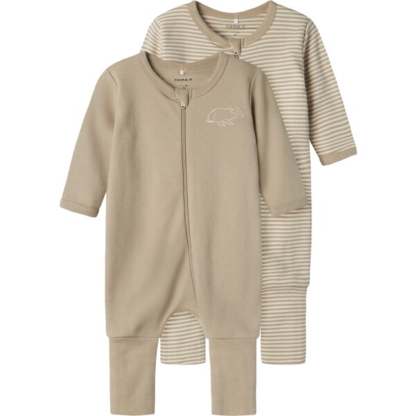 NAME IT Pyžamo béžová / biela 55132479