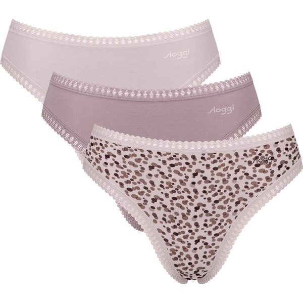 SLOGGI Nohavičky Go Crush telová / hnedá / ružová / čierna 57017258