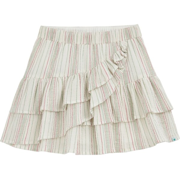 WE Fashion Sukňa zelená / malinová / biela 63199893