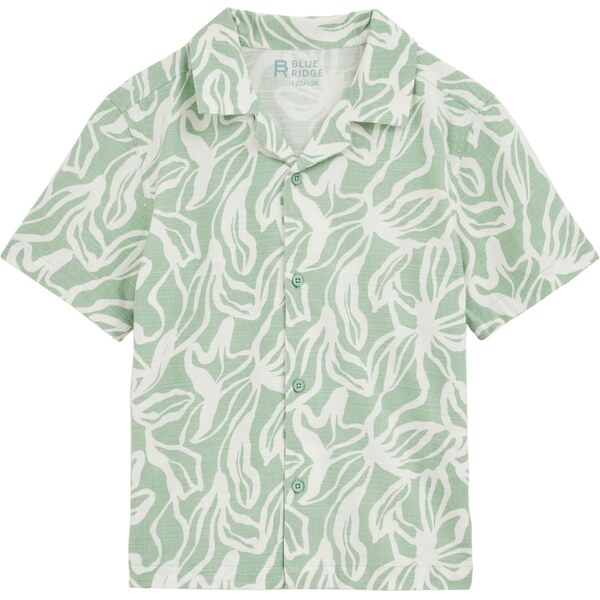 WE Fashion Košeľa svetlozelená / biela 63199965