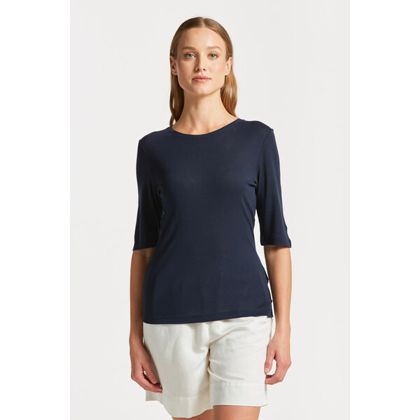 TRIČKO GANT SLIM LIGHTWEIGHT SS T-SHIRT EVENING BLUE 49096522