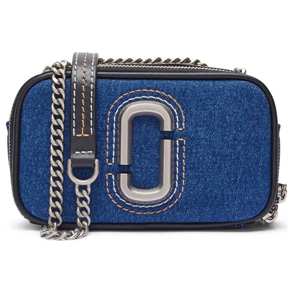 Marc Jacobs Džínsová crossbody kabelka THE SNAPSHOT 63192340