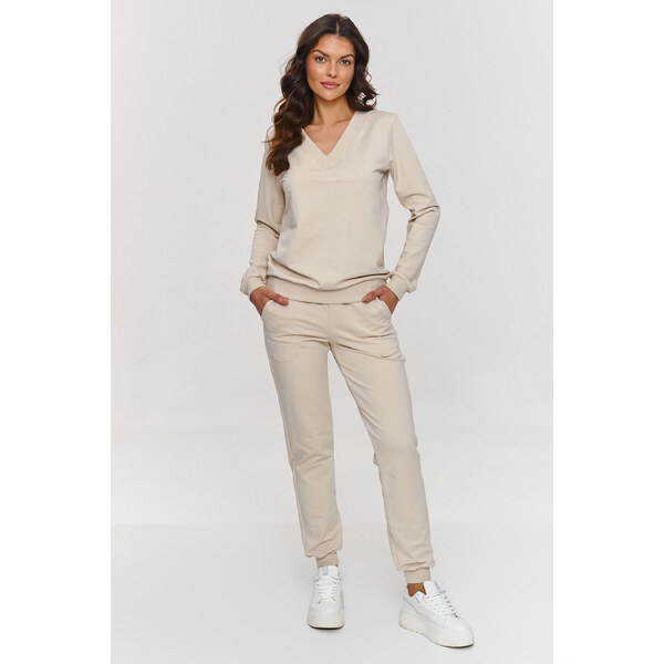 Makadamia Dámska tepláková súprava M868 | svetlo béžová M868 63207689