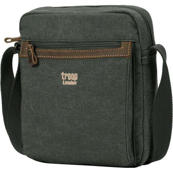 Troop London Značková taška cez rameno tmavozelená (GT534) 63210553