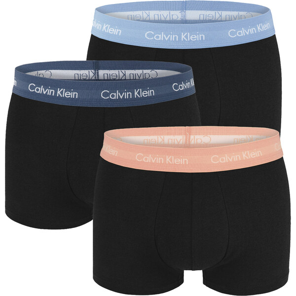 Calvin Klein - boxerky 3PACK cotton stretch signature black / vintage 63213296