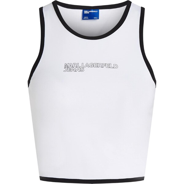 KARL LAGERFELD JEANS Top čierna / biela 62661845