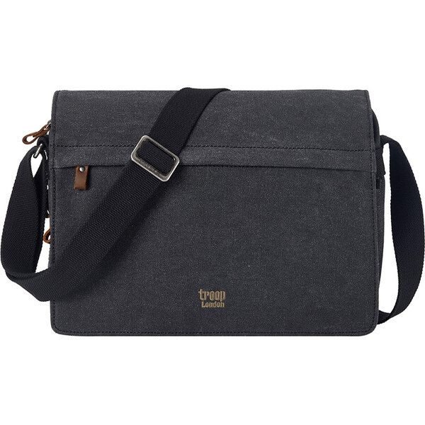 Troop London Veľká značková čierna taška cez rameno (GT529) 63210558