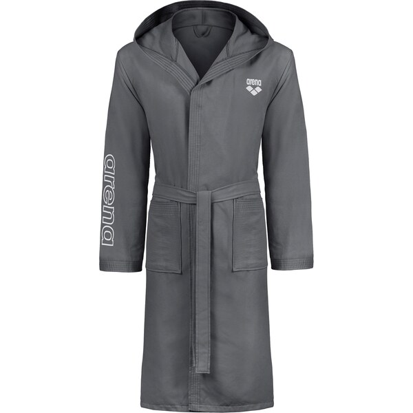 ARENA Športový župan ZEAL tmavosivá / biela 63219684