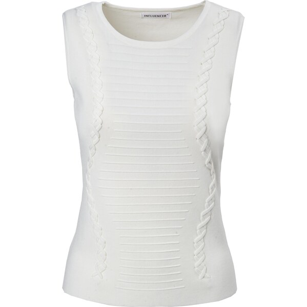 Influencer Vyšívaný top čierna 63219711