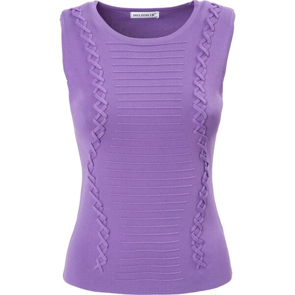 Influencer Vyšívaný top fialová 63219753