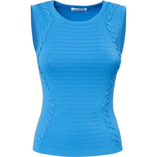 Influencer Vyšívaný top azúrová 63219774