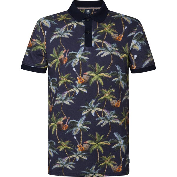 Petrol Industries Tričko Pebble modrá / zmiešané farby 63219628