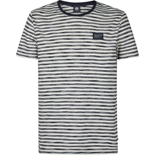 Petrol Industries Tričko Oceanbreezeview námornícka modrá / biela 63219650