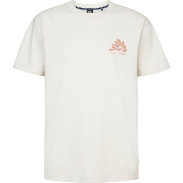 Petrol Industries Tričko Conchfront béžová / biela ako vlna 63219665