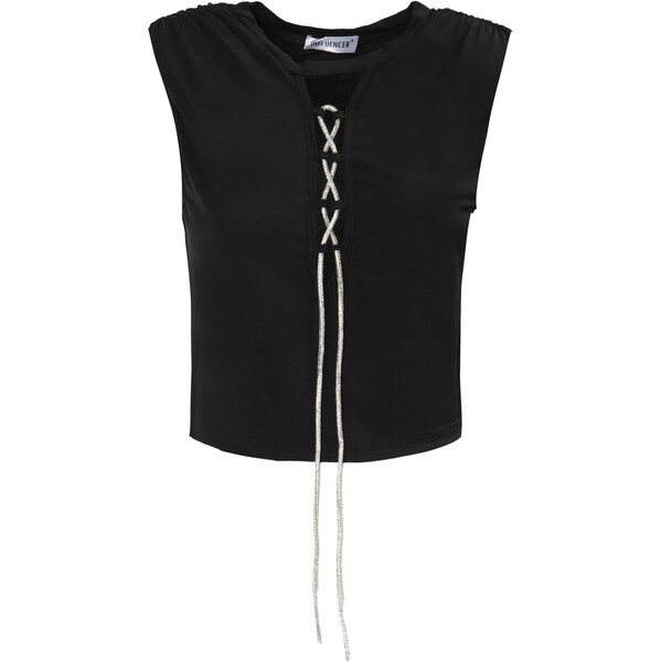 Influencer Top čierna / strieborná 63219915