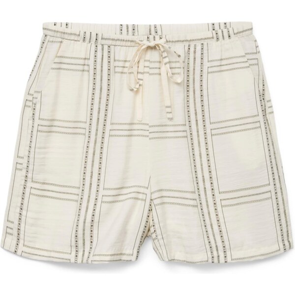 VERO MODA Nohavice VMJOSIE BERTA kaki / biela 63220305