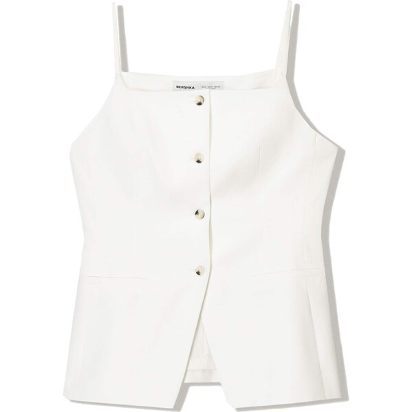 Bershka Vesta k obleku nebielená 63220961