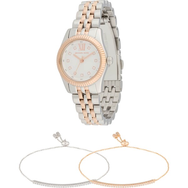 MICHAEL Michael Kors Analógové hodinky LEXINGTON zlatá / strieborná / 63221247