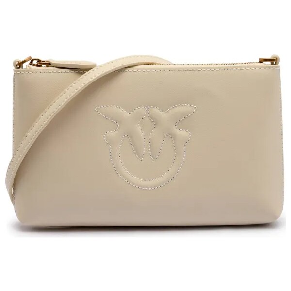 Pinko Kožená listová kabelka FLAT HORIZONTAL MINI 63213691