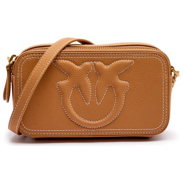 Pinko Kožená crossbody kabelka CARRIE 63213694