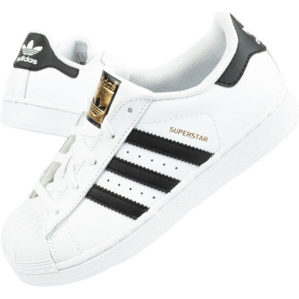Detská športová obuv Superstar W BA8378 White with black - Adidas 63216379
