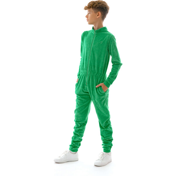 Dendy Chlapčenský overal plyšový dlhý Seledyn Veľkosť: 128 63228788